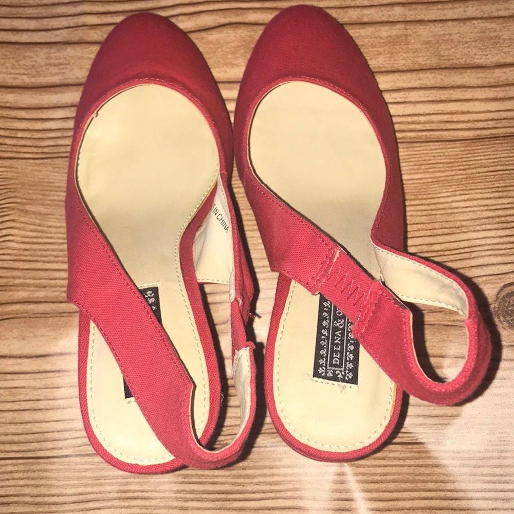 Deena & Ozzy Red sling backs!!